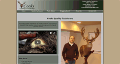 Desktop Screenshot of cooksqualitytaxidermy.com